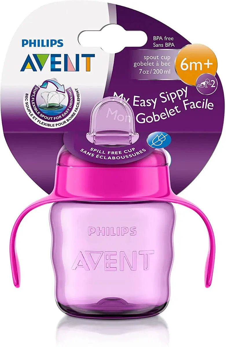 Avent Spout Cup Classic Training 200ml Purple Pink Philips Avent Yallatoys