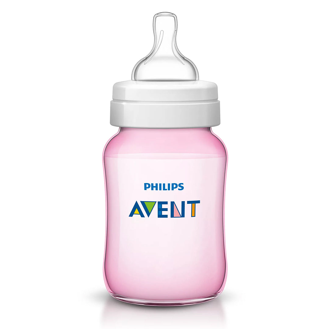 Buy Avent Classic Plus Bottle Pink 260ml 2pcs Pack | Yallatoys.com