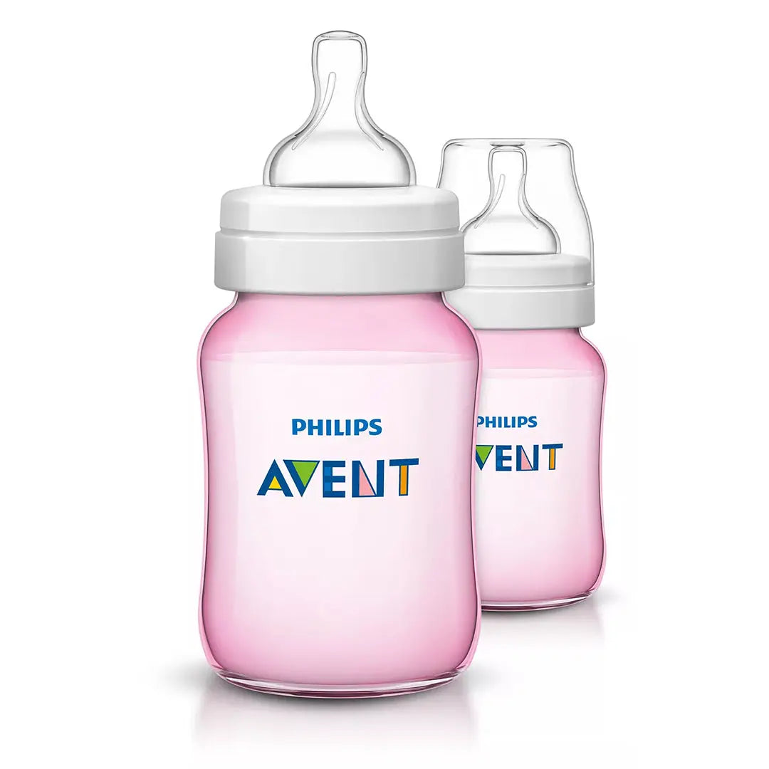 Avent Classic Plus Bottle Pink 260ml 2pcs Pack Philips Avent Yallatoys