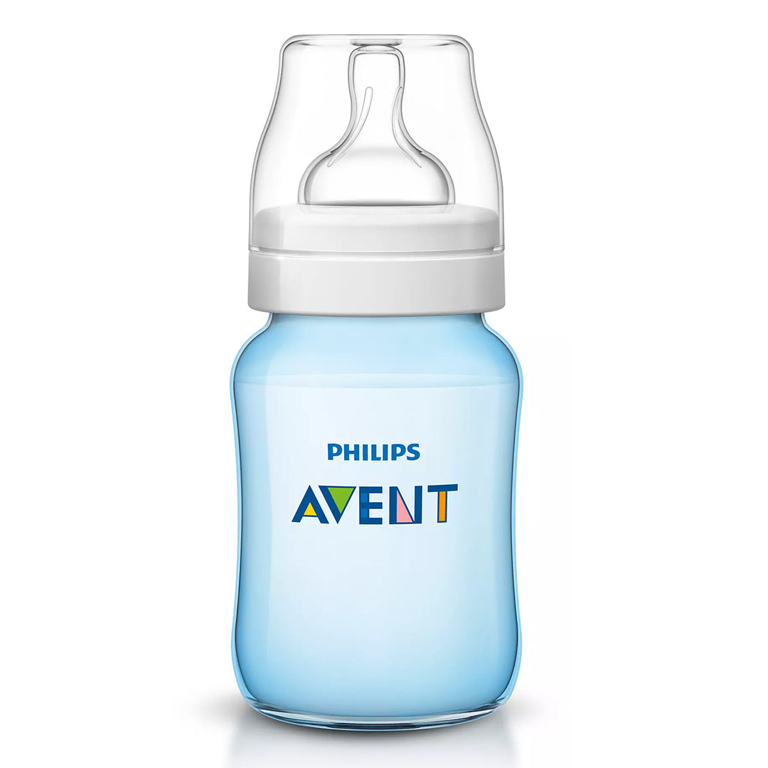Buy Avent Classic Plus Bottle Blue 260ml 2pcs Pack | Yallatoys.com