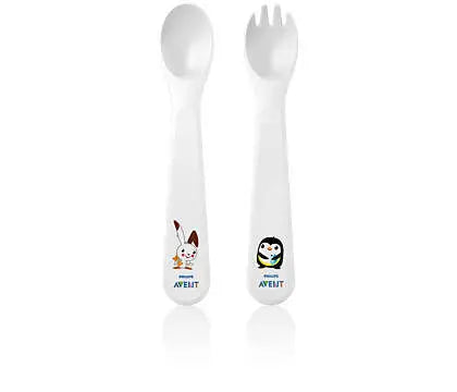 Avent Toddler Fork and Spoon Yallamomz Yallatoys