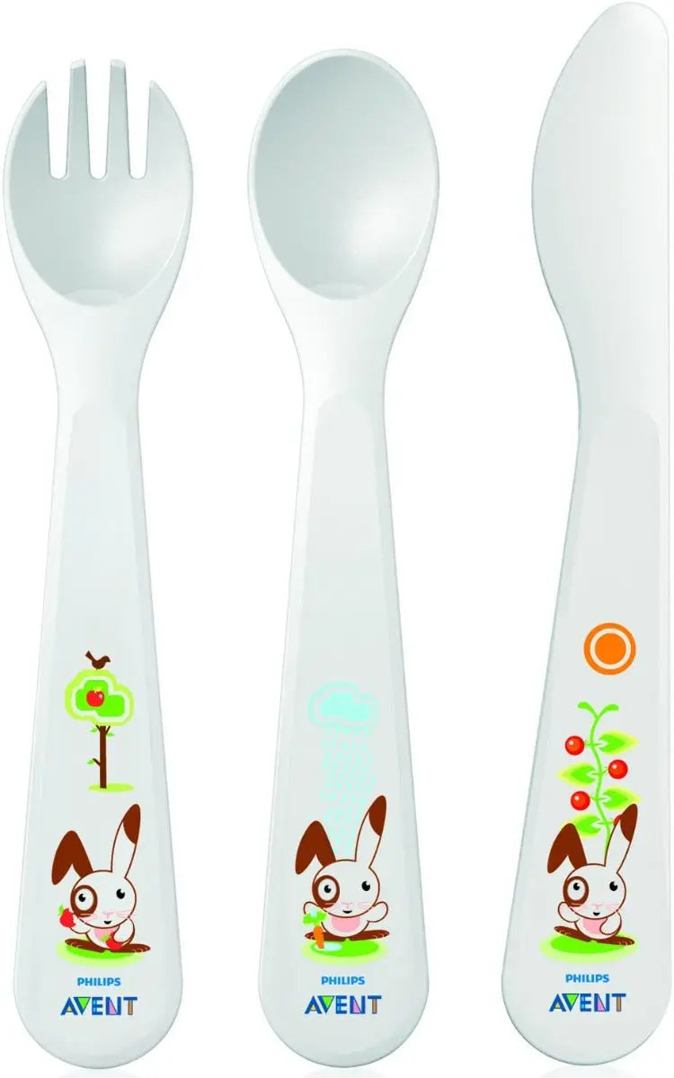 Avent Toddler Fork,Spoon and Knife Yallamomz Yallatoys