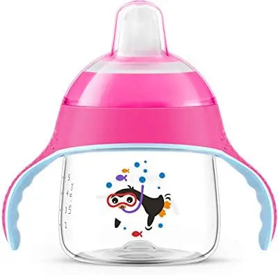 Avent Premium Spout Cup Trainer 200ml Pink Plastic Yallamomz Yallatoys
