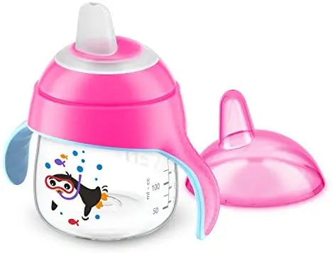 Avent Premium Spout Cup Trainer 200ml Pink Plastic Yallamomz Yallatoys