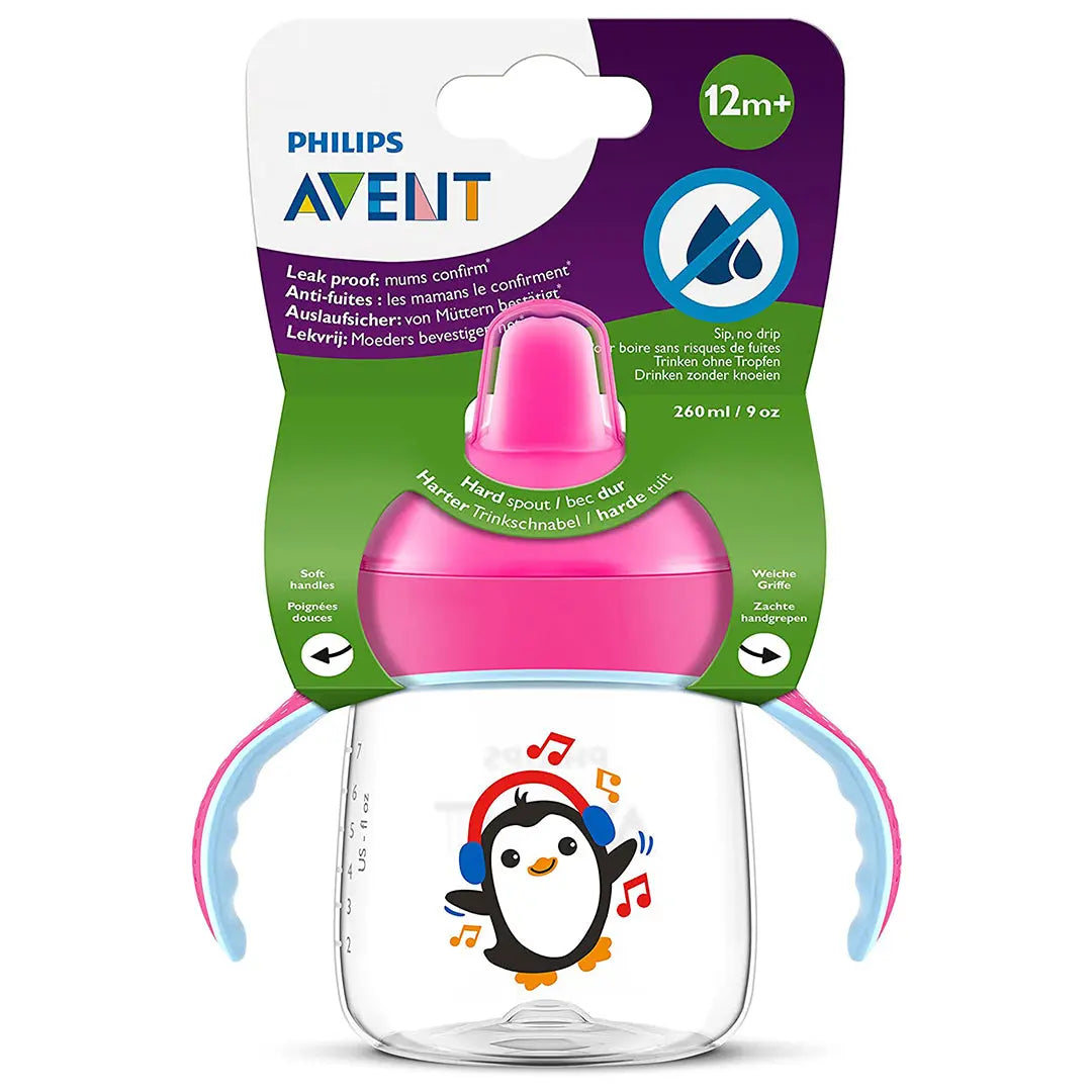 Avent Premium Spout Training Cup 260ml Pink Plastic Philips Avent Yallatoys