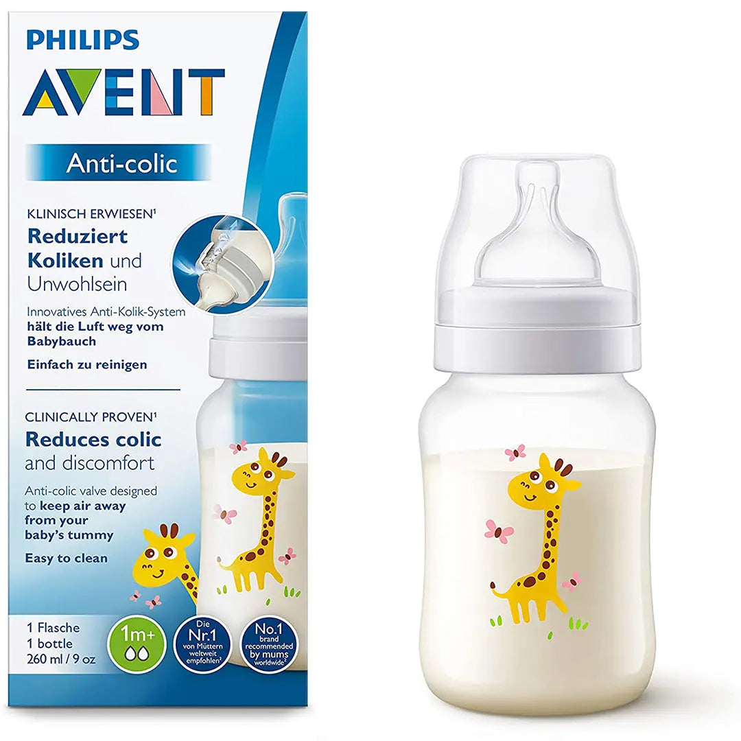 Avent Anti-colic baby bottle 260ml Giraffe Plastic Philips Avent Yallatoys