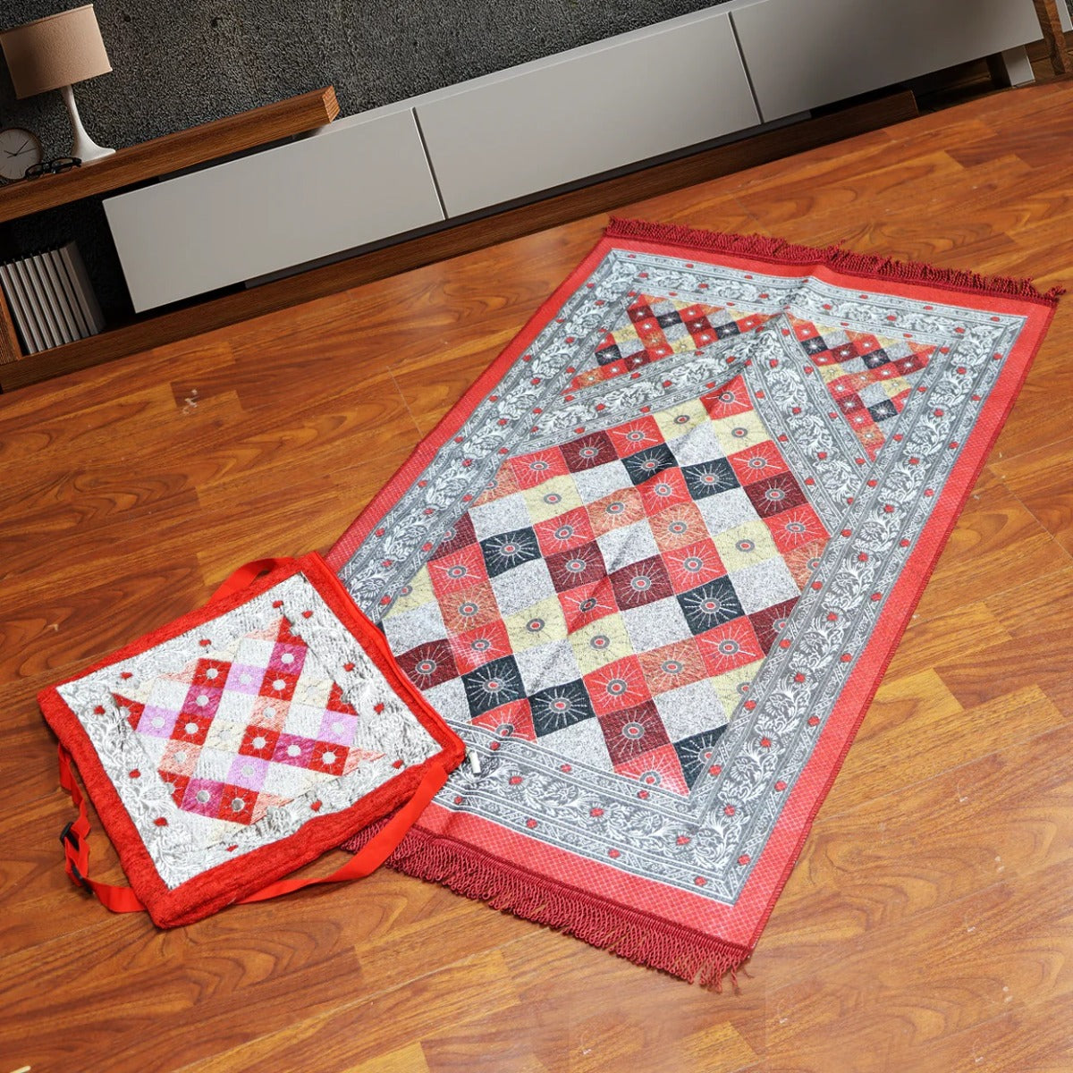 Buy Sundus Prayer Mat with Travel Cloth Bag (Sold Separately Subject to Availability) | Yallatoys.com