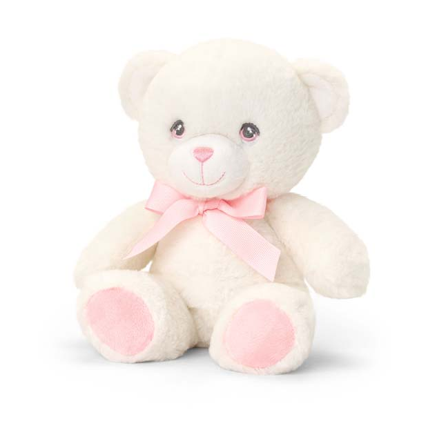 Buy Keel Toys 20cm Keeleco Baby Cream Bear with Ribbon (Sold Separately Subject to Availability) | Yallatoys.com