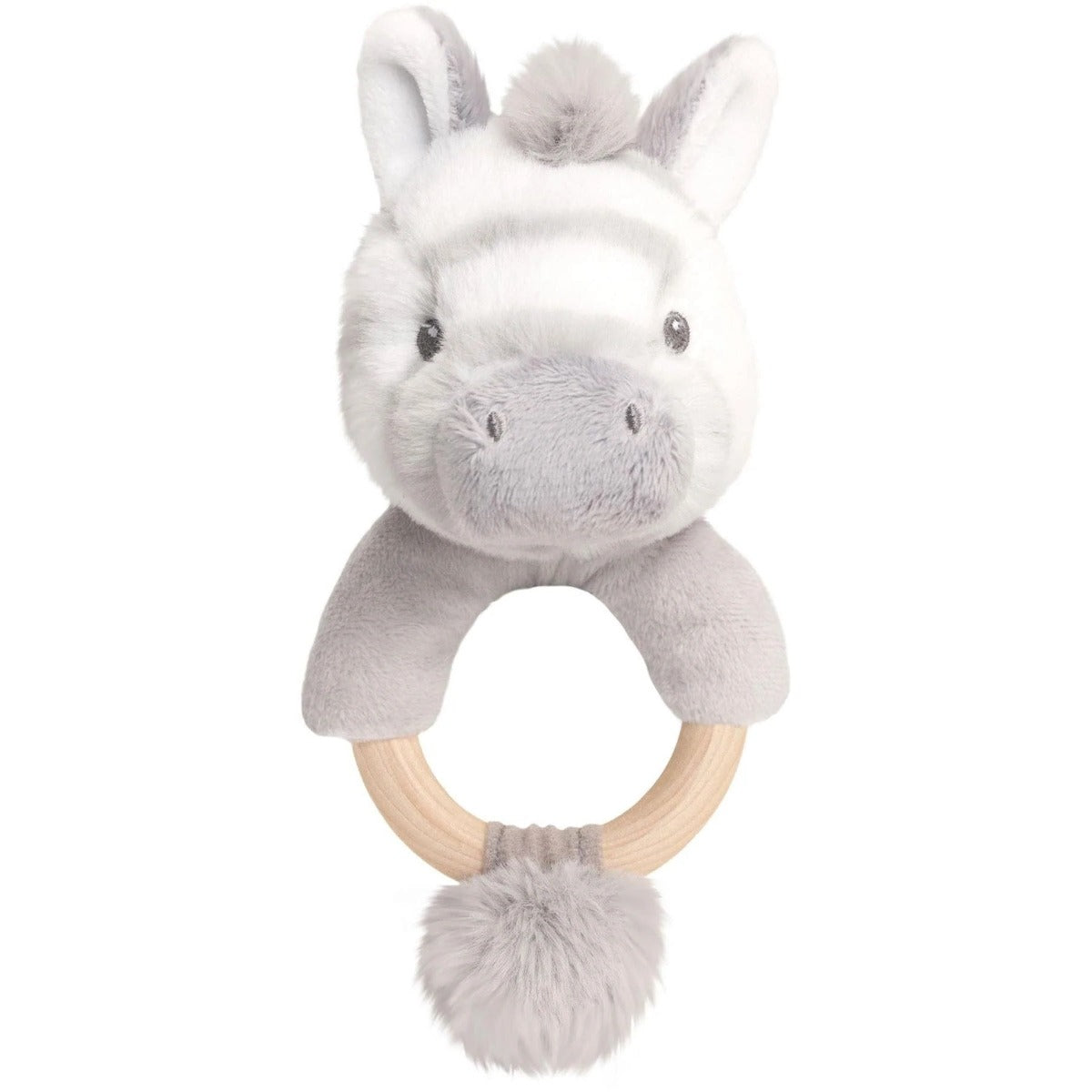 Buy Keel Toys 14cm Keeleco Cuddle Zebra Ring Rattle | Yallatoys.com