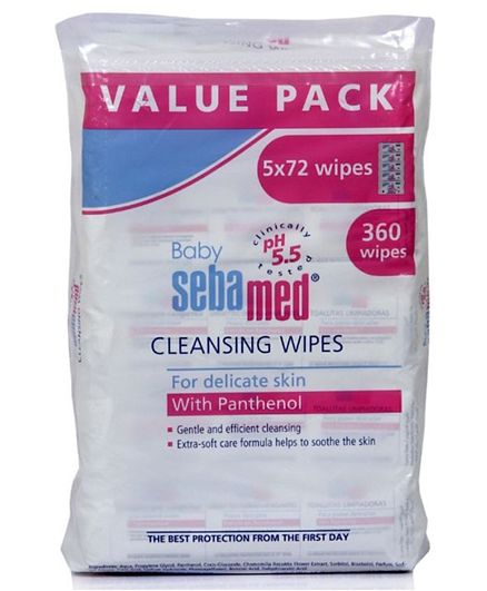 Sebamed Baby Wet Wipes 5 Pack 360 Sebamed Yallatoys