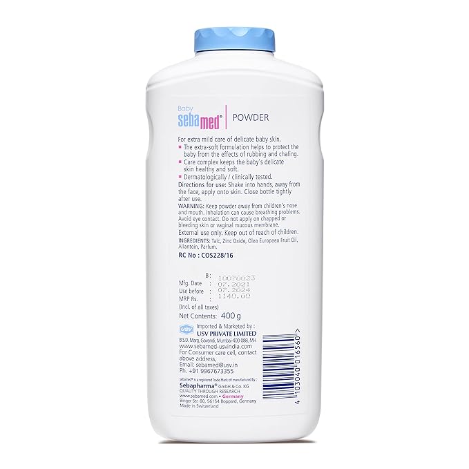Sebamed Baby Powder 400gm Sebamed Yallatoys
