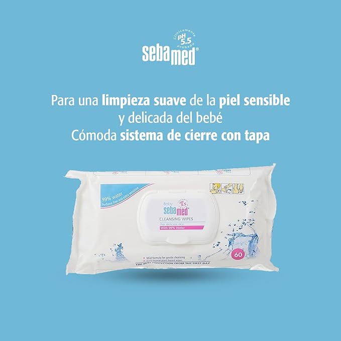 Sebamed Baby Water Wipes 60 Sebamed Yallatoys