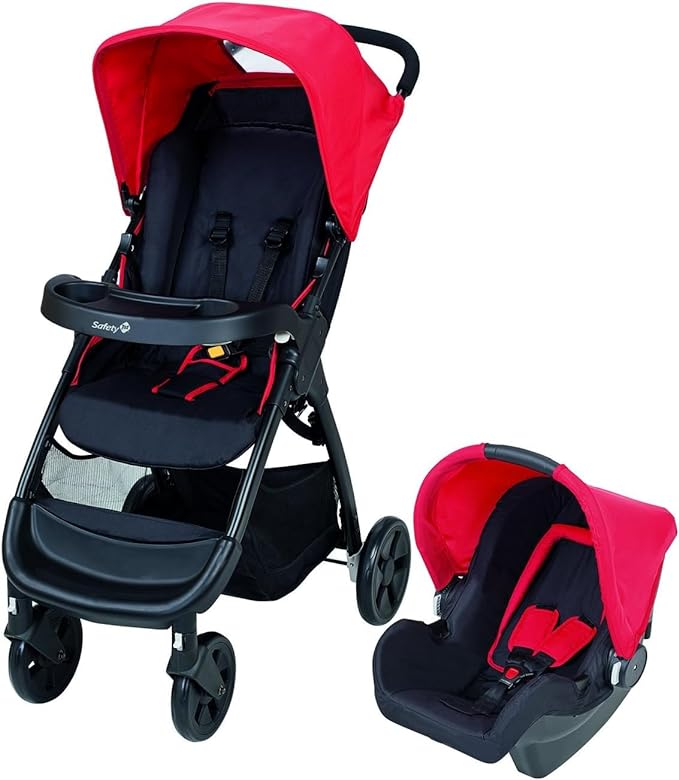 Safety 1st Amble 2 In 1 Travel System Plain Red SAFETY 1ST Yallatoys