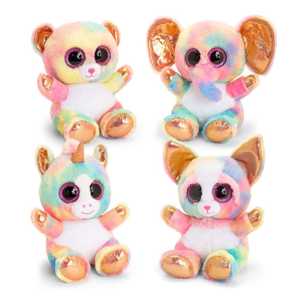 Buy Keel Toys Animotsu Rainbow Rose Gold 25cm Cuddly Soft Toy Plush (Sold Separately Subject to Availability) | Yallatoys.com