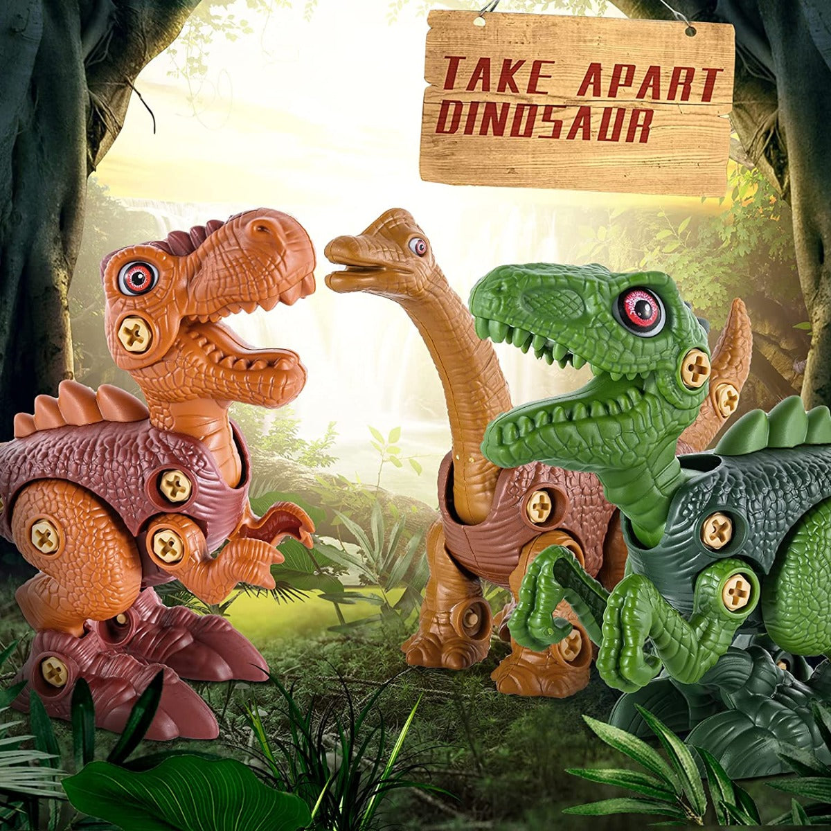 Buy Synpo World Dinosaur DIY Assemble Team (Sold Separately Subject to Availability) | Yallatoys.com
