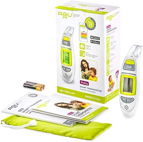 Agu Baby Smart Infrared Thermometer Green White Agu Baby Yallatoys