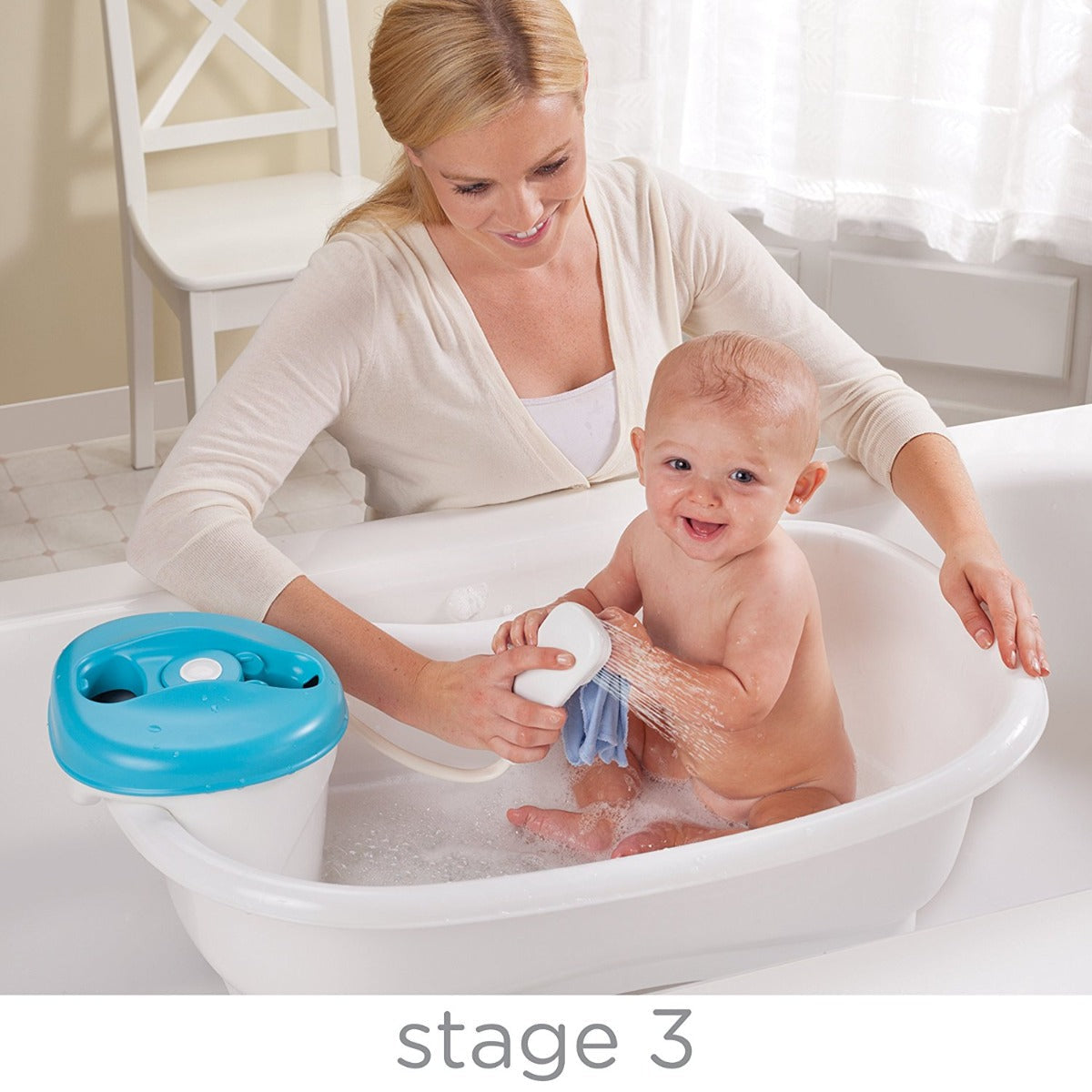 Summer Infant Newborn To Toddler Bath Center & Shower Blue Summer Infant Yallatoys