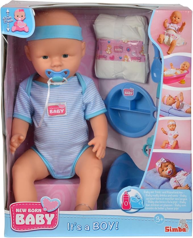 Buy Simba New Born Baby Doll Boy 43cm | Yallatoys.com