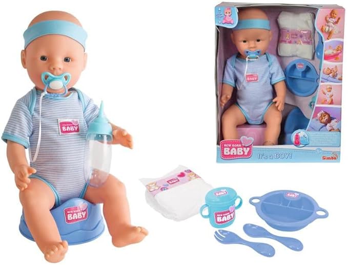 Buy Simba New Born Baby Doll Boy 43cm | Yallatoys.com