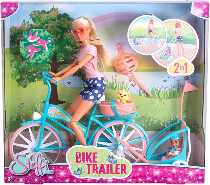 Buy Steffi Love Bike Trailer Doll | Yallatoys.com