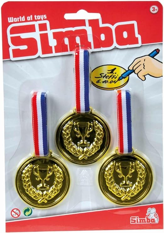 Buy Simba World Of Toys Plastic Medal Multi Colour 3 Pieces | Yallatoys.com
