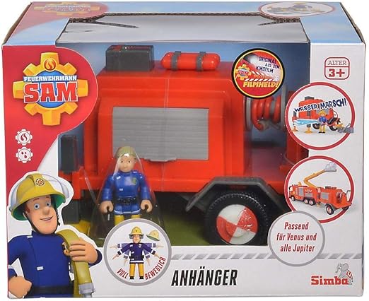 Buy Simba Toys Fireman Sam Trailer Vehicle With 1 Figurine | Yallatoys.com