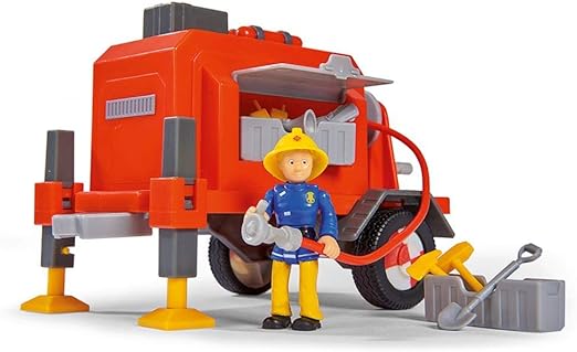 Buy Simba Toys Fireman Sam Trailer Vehicle With 1 Figurine | Yallatoys.com