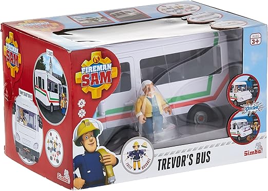 Buy Simba Toys Fireman Sam Trevors Bus With Figurine | Yallatoys.com