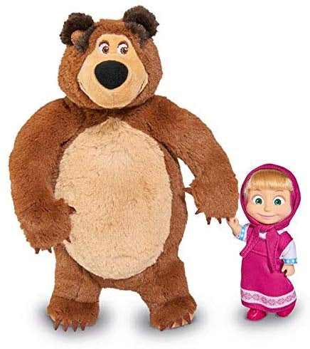 Buy Simba Masha Set Plush Bear With Doll Small | Yallatoys.com