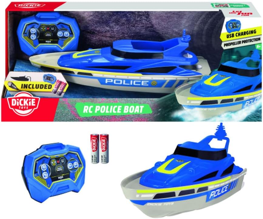 Buy Dickie Toys Remote Control Police Boat | Yallatoys.com