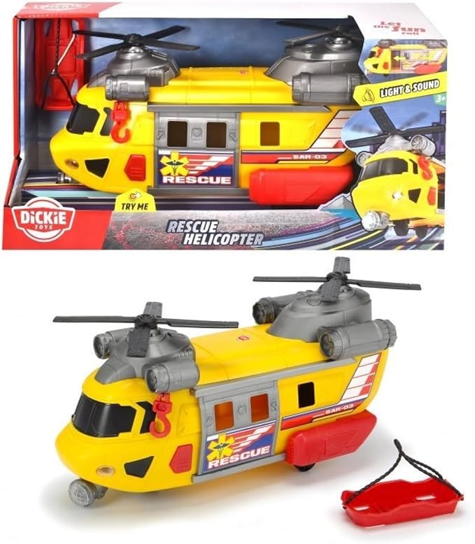 Buy Dickie Toys Rescue Helicopter Yellow | Yallatoys.com