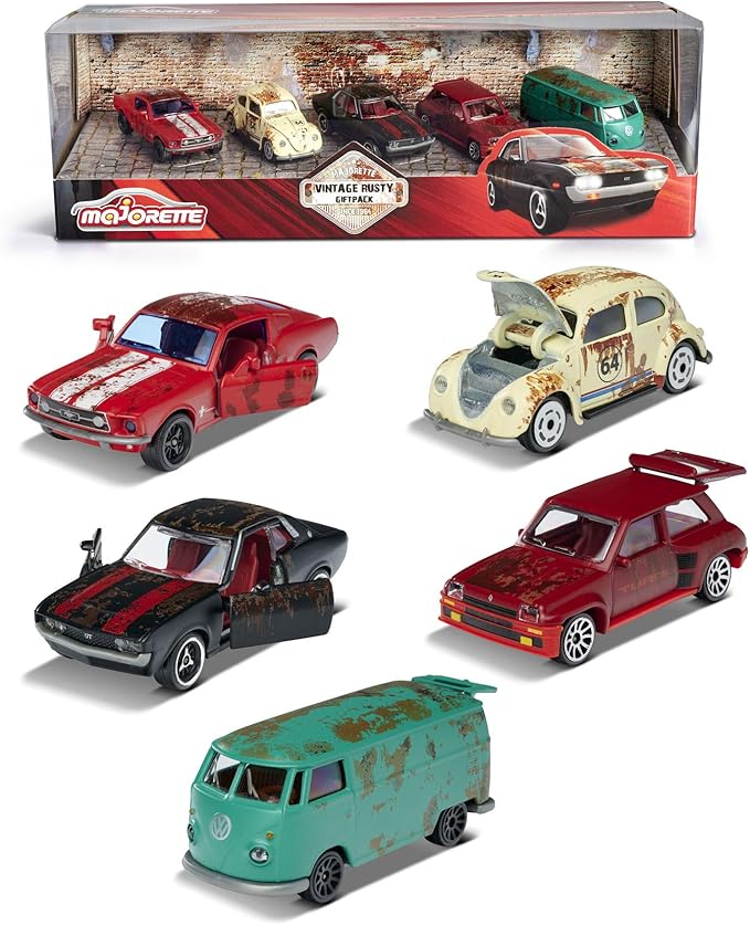 Buy Majorette Vintage 5pcs Gift Pack Rusty Vehicle | Yallatoys.com
