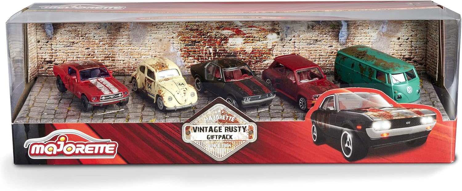 Buy Majorette Vintage 5pcs Gift Pack Rusty Vehicle | Yallatoys.com