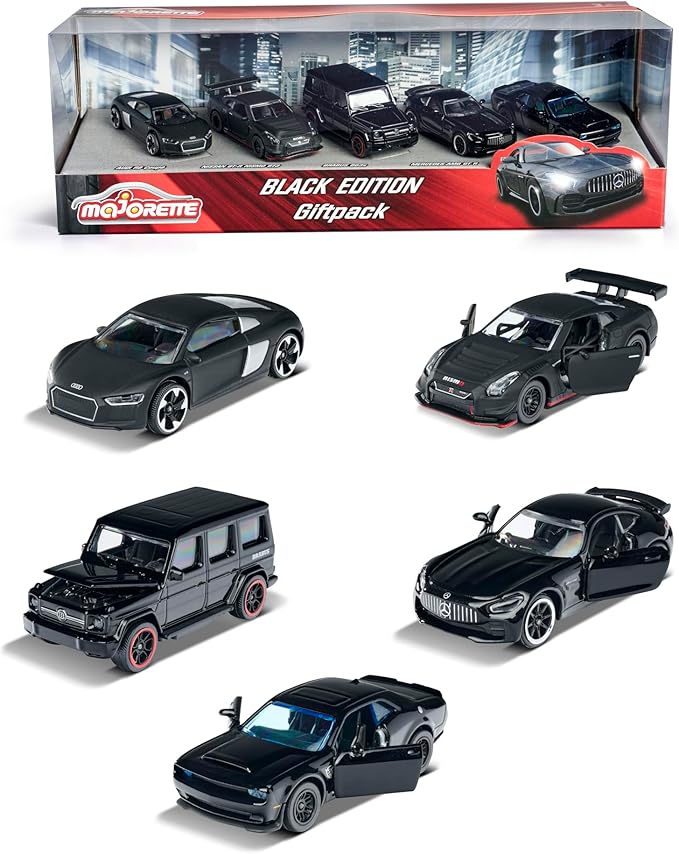 Buy Majorette Black Edition 5 Pieces Giftpack (Sold Separately Subject To Availability) | Yallatoys.com