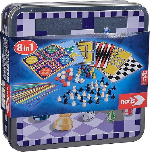 Buy Noris 8 In 1 Games in Metal Box | Yallatoys.com