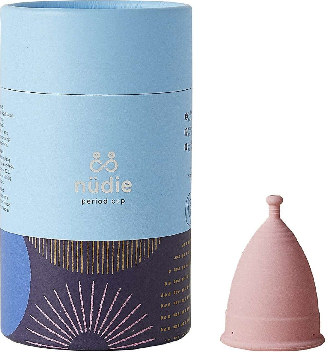 &Sisters The Nudie Period Cup Size A 24ml capacity 18-30 yrs old not given birth vaginally &Sisters Yallatoys