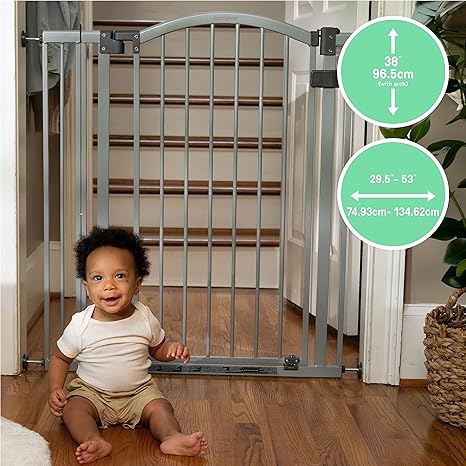 Summer Infant The Thruway 53" Wide Baby Safety Gates for 6 - 24 Months - White Summer Infant Yallatoys