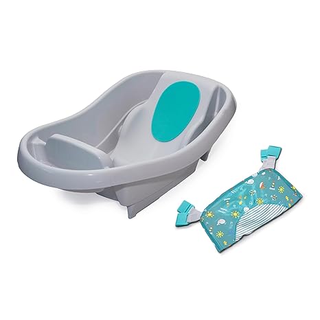 Summer Infant Comfy Clean Deluxe Baby Bath Tub Blue Summer Infant Yallatoys