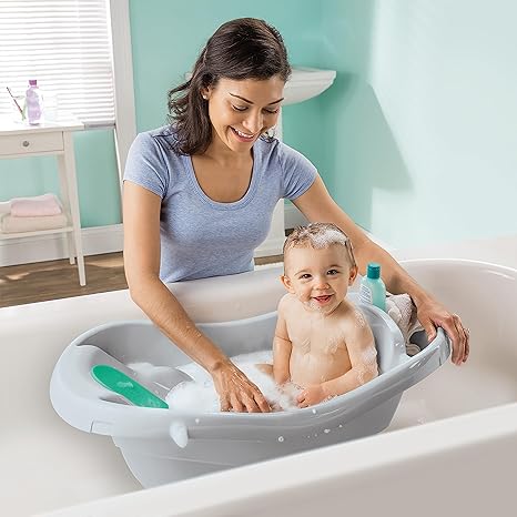 Summer Infant Comfy Clean Deluxe Baby Bath Tub Blue Summer Infant Yallatoys