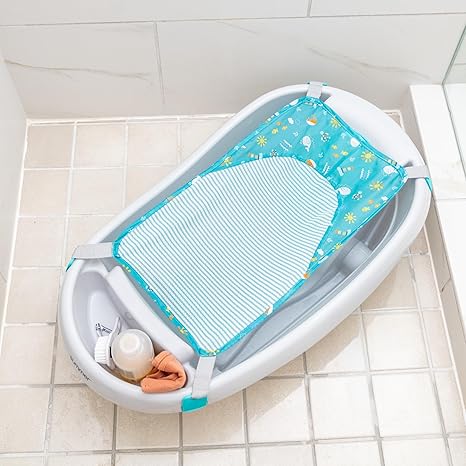 Summer Infant Comfy Clean Deluxe Baby Bath Tub Blue Summer Infant Yallatoys