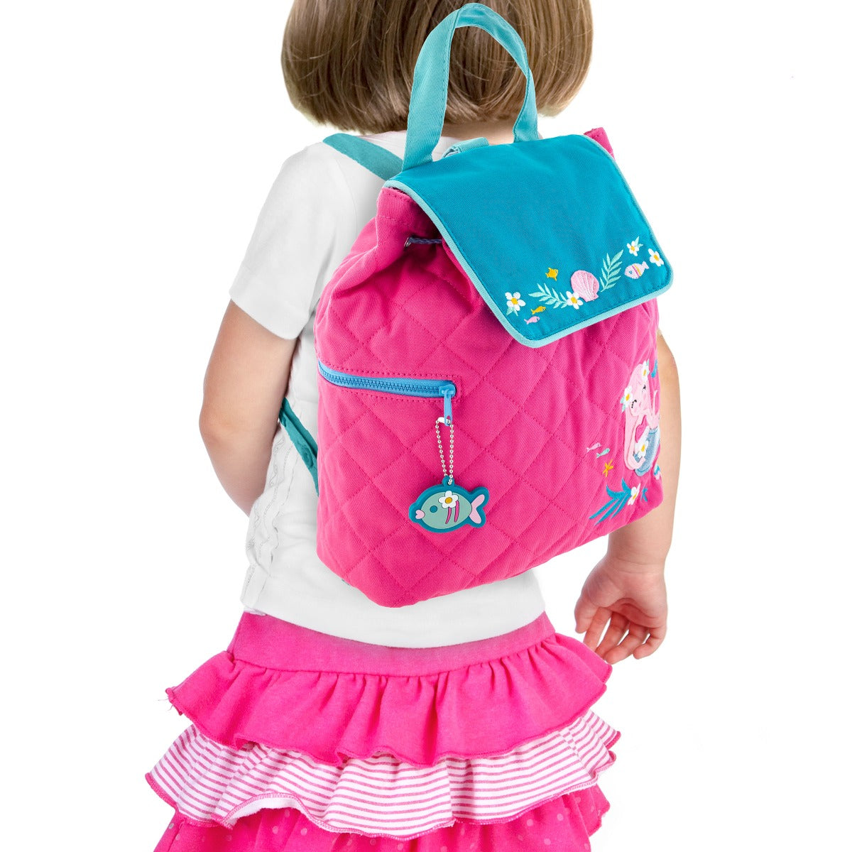 Buy Stephen Joseph Quilted Backpack Pink Mermaid | Yallatoys.com