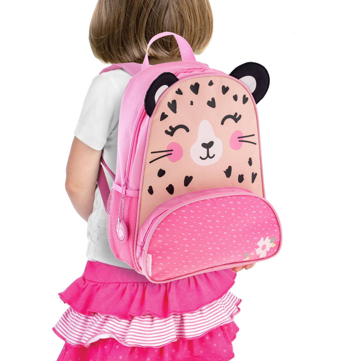 Buy Stephen Joseph Sidekicks Backpack Leopard Pink 14inch | Yallatoys.com