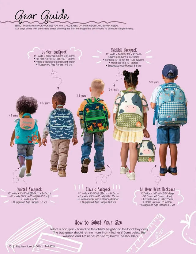 Buy Stephen Joseph All Over Print Backpack Princess 16 inch | Yallatoys.com