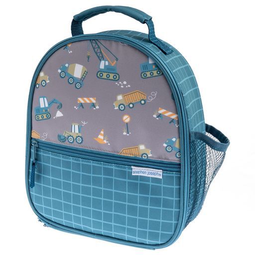 Buy Stephen Joseph All Over Print Lunch Bag Construction Blue | Yallatoys.com