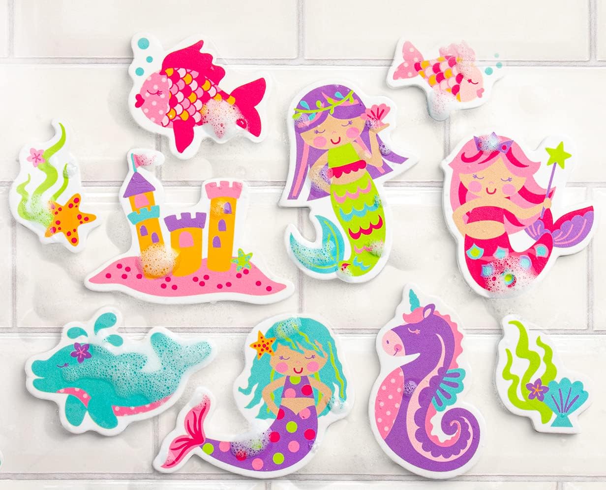 Stephen Joseph Floating Foam Bath Character 10pcs Mermaid Stephen Joseph Yallatoys