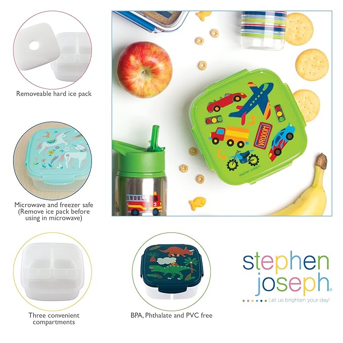 Buy Stephen Joseph Snack Box with Ice Pack Unicorn Mint Green | Yallatoys.com