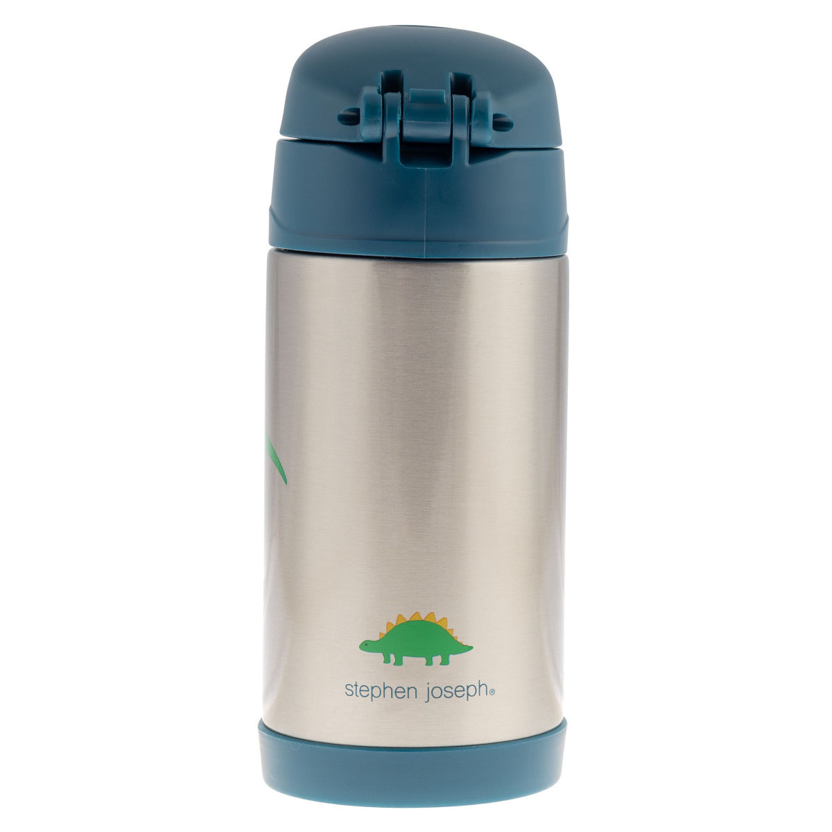 Buy Stephen Joseph Insulated Stainless Steel Bottle Dino Green350ml | Yallatoys.com