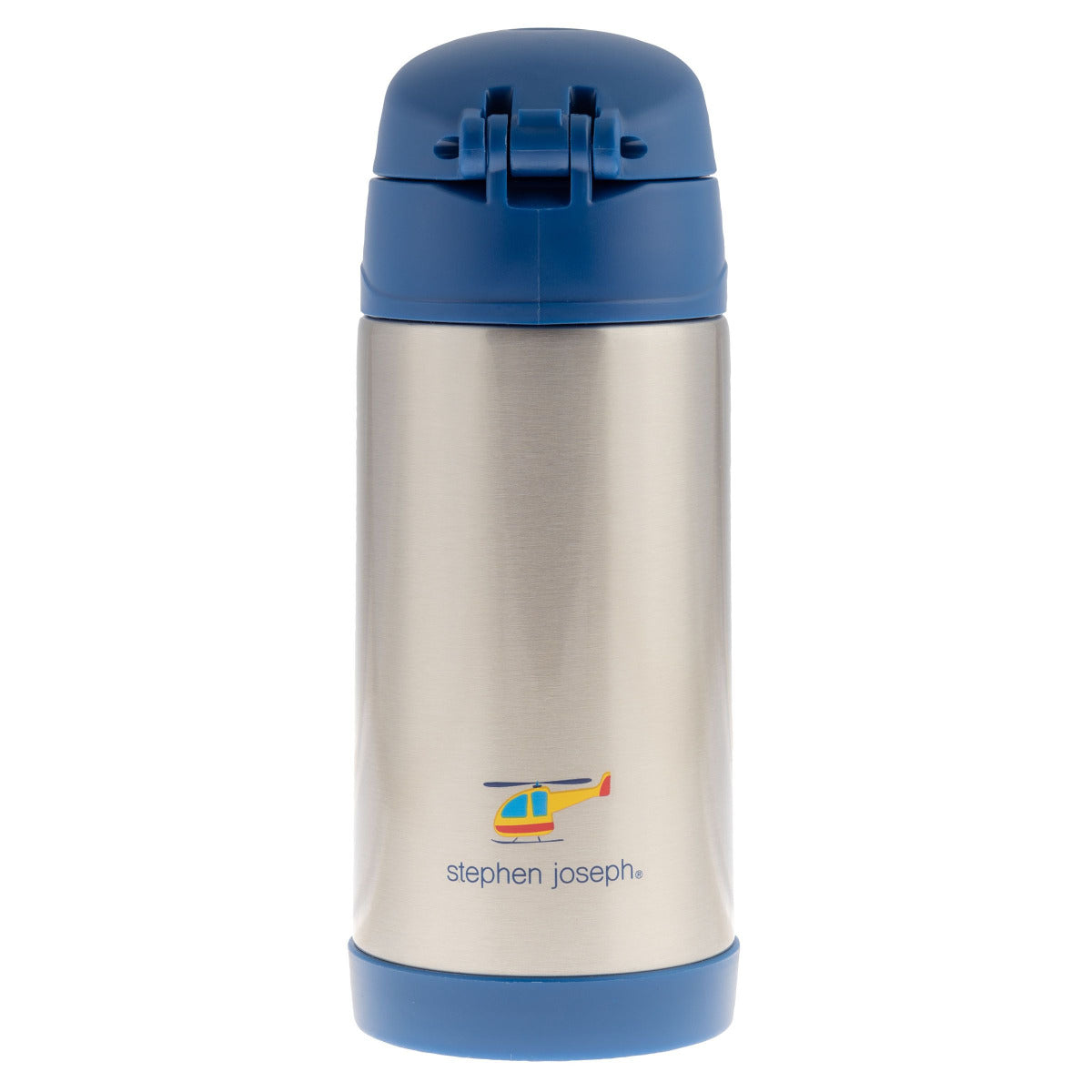 Buy Stephen Joseph Insulated Stainless Steel Bottle Transportation Blue 350ml | Yallatoys.com