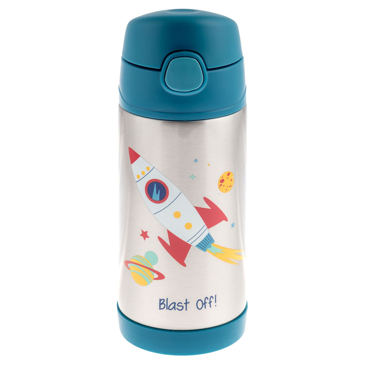 Buy Stephen Joseph Insulated Stainless Steel Bottle Space Blue 350ml | Yallatoys.com