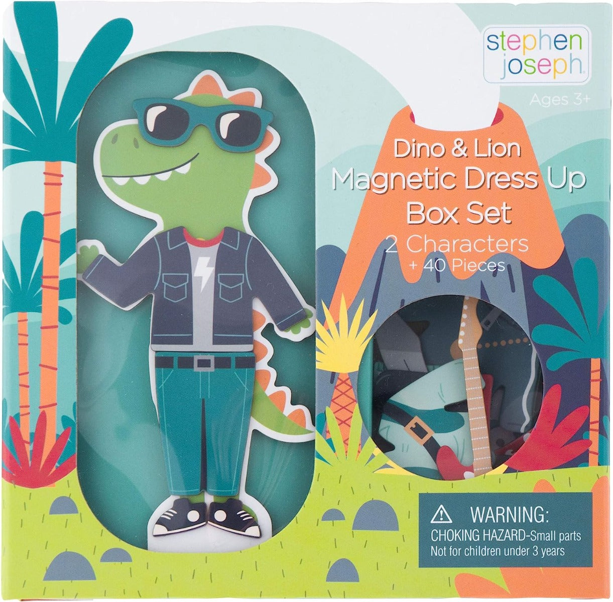 Buy Stephen Joseph Magnetic Dress Up Doll Dino and Lion | Yallatoys.com